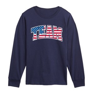 Boys' - Instant Message - Team USA Long Sleeve Graphic T-Shirt - 1 of 4