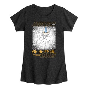 Girls' - Avatar: The Last Airbender - Aang 2005 Fitted Short Sleeve Graphic T-Shirt - 1 of 4