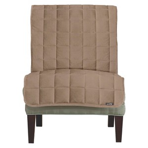 Furniture Friend Deluxe Comfort Quilted Armless Chair Furniture Protector Sable - Sure Fit