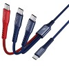 Nautica 3 In 1 USB-C to Lightning + Type-C + Type-C Charging Cable CB600 (60W) - 2 of 3