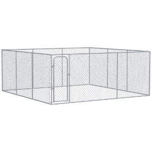 PawHut Dog Playpen for Small Dogs & Medium Large Dogs, Outdoor Playpen Dog Exercise Pen with Anti-Jumping Height, Dog Run Enclosure - 1 of 4
