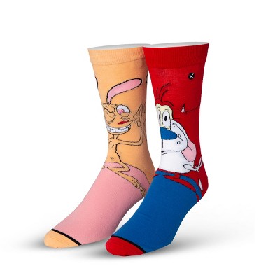 ODD SOX, Nickelodeon Socks for Men Women Fun Retro 90s Nick Cartoon Assorted Prints, Large
