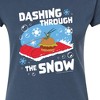 Women's - SpongeBob SquarePants - Dashing Through The Snow Fitted Graphic T-Shirt - 2 of 4