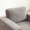 Chenille Oversized Armchair with Wide Arms and Washable Covers - 4 of 4