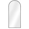 71"x31"  Arched Full-Body Mirror,  Black Thin Aluminum Alloy Framed Full Length Mirror for Bathroom,Bedroom, Living/Dressing Room with Stand - 2 of 4