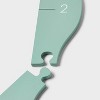 Kids' Growth Chart Green - Pillowfort™: Smoke Green MDF Height Measuring Graphic 66" - 4 of 4