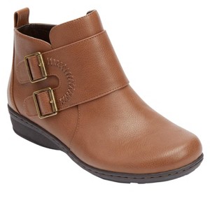 Comfortview Women's The Amberly Shootie - 7 1/2 M, Brown (Wide Widths Available) - 1 of 4