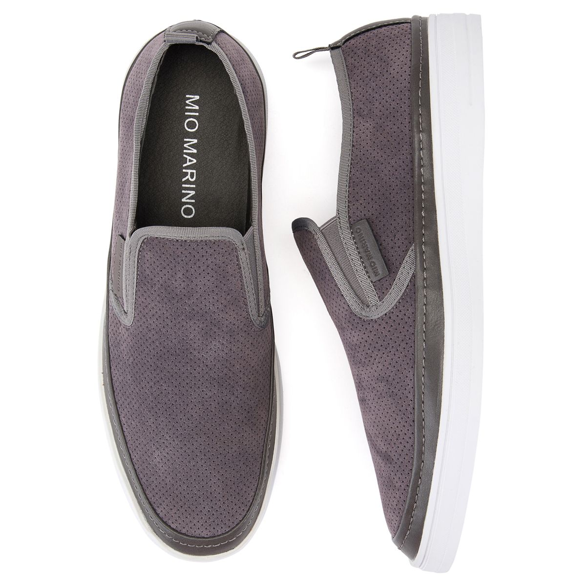 Mio Marino - Men's Suede Slip-On Fashion Sneaker - thumbnail 4