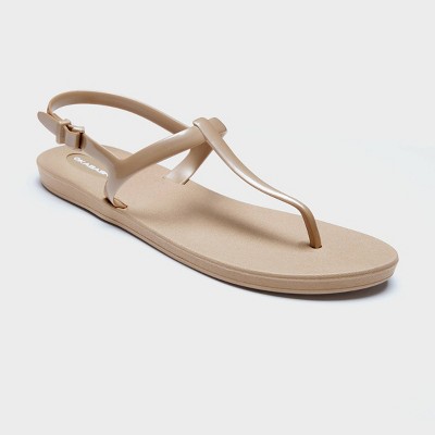 t strap slip on sandals