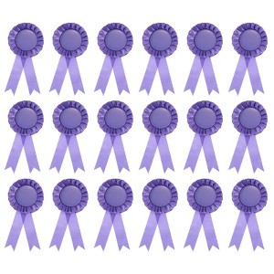 Unique Bargains Blank Rose Knot Award Ribbon for DIY Party Wedding Competition 18 Pcs - 1 of 4