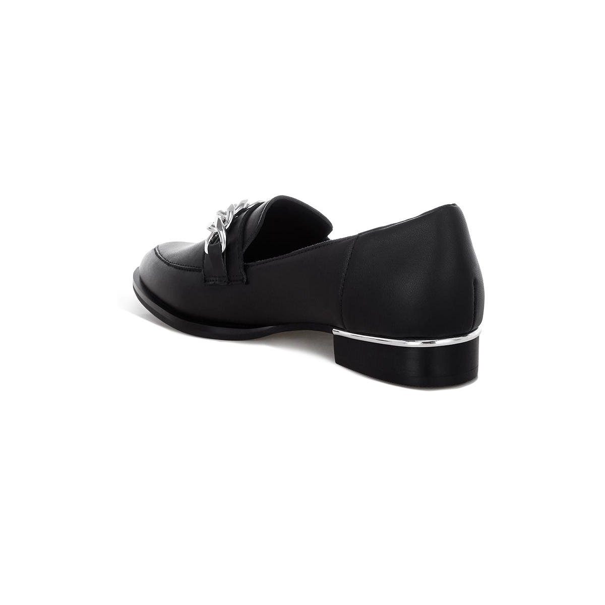 Женские туфли Rag & Co Womens Pola Leather Horsebit Loafers 11 — фото 4