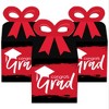 Big Dot of Happiness Red Grad - Best is Yet to Come - Square Favor Gift Boxes -  Red Graduation Party Bow Boxes - Set of 12 - 2 of 4