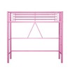 VECELO Metal Bunk Bed Over Twin, Industrial Bunkbeds with Ladder and Full-Length Guardrail - 2 of 4