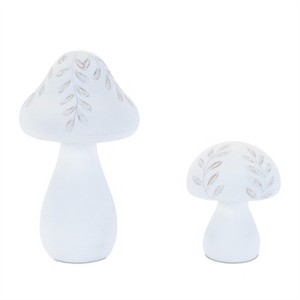 Etched Mushroom Decor (Set of 2) - 1 of 3