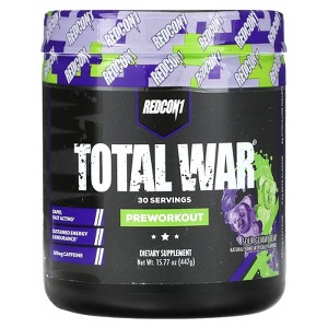 Redcon1 Total War, Preworkout, Sour Gummy Bear, 15.77 oz (447 g) - 1 of 4