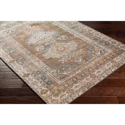 McCordsville Traditional Brown Wool and Cotton 5'3" x 7'3" Area Rug