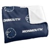 Monmouth University Logo Pattern Silky 50x60 Blanket, 1 Sided - 3 of 4