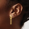 Chisel Stainless Steel Polished Yellow IP-plated Dangle Earrings - 4 of 4