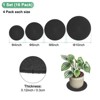 Unique Bargains Multipurpose Durable Lightweight Reusable Plant Coasters 4/6/8/10 Inch Black 16 Pcs - 3 of 4