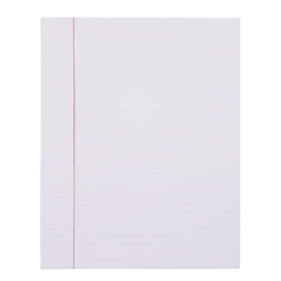 Staples Notepads 8.5" x 11" Wide White 50 Sh./Pad 12 Pads/PK 154120