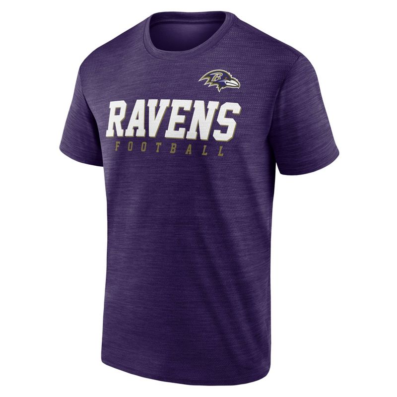 NFL Baltimore Ravens Men&#39;s Quick Turn Performance Short Sleeve T-Shirt, 2 of 4