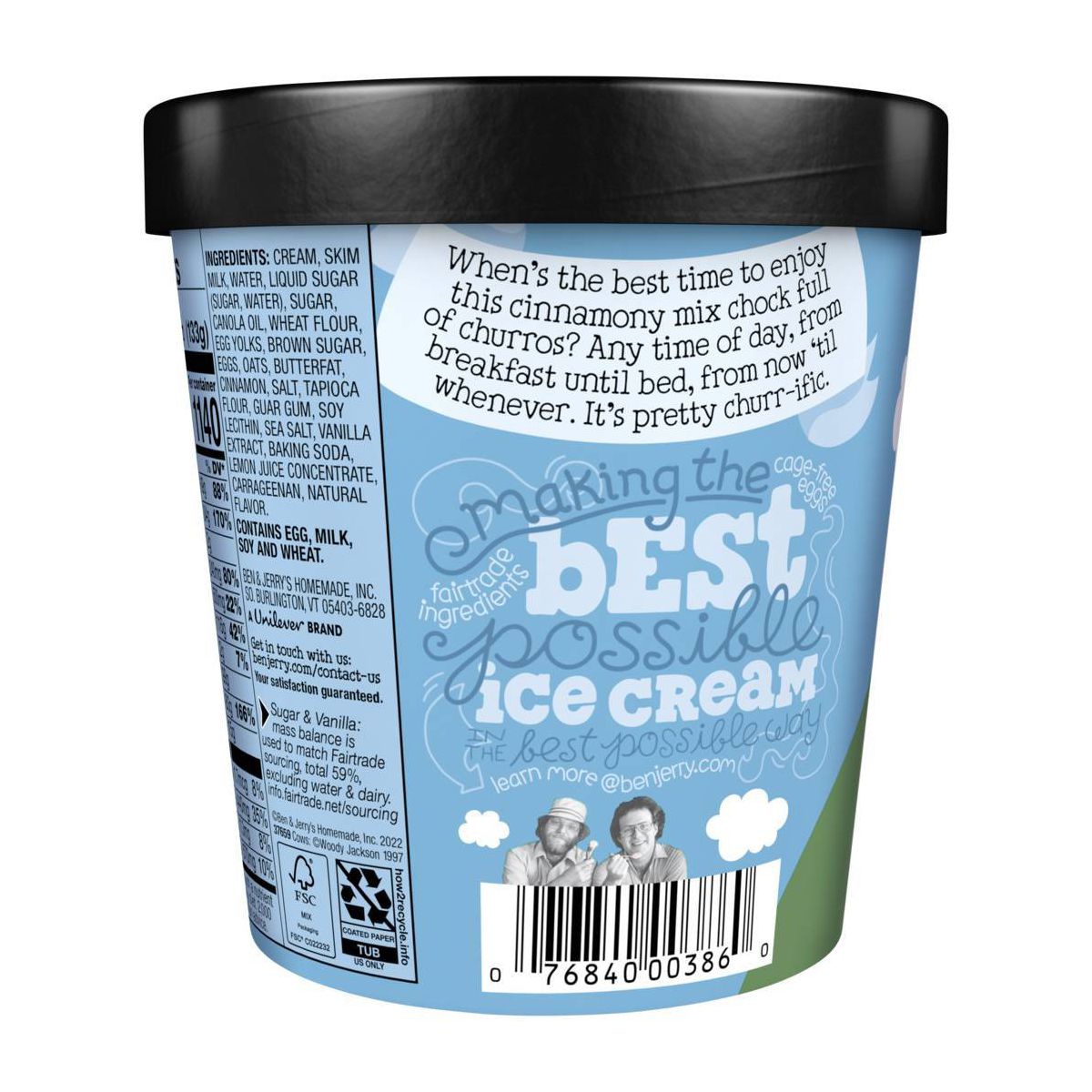 Ben & Jerry's Churray for Churros Cinnamon Ice Cream - 16 fl oz - thumbnail 2