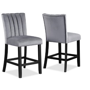 Ridstar Set of 2 Dining Chairs, Armless Chair For Dining Room-Gray - 1 of 4