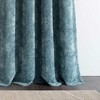 Lush Décor Aspen Luxury Velvet Chenille Window Curtain Panel Dusty Blue Single 52x84 - 4 of 4
