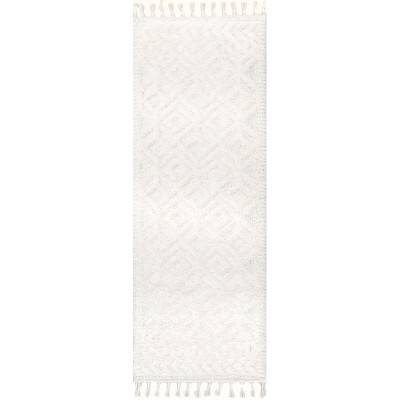 Nuloom Akia Lattice High/Low Tassel Indoor Area Rug