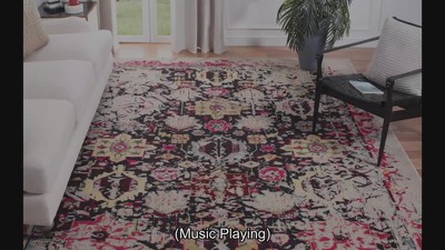 Gray Hand-Knotted Synthetic 9' x 12' Rectangular Rug