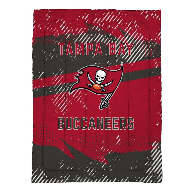 NFL Tampa Bay Buccaneers Slanted Stripe Twin Bed in a Bag Set - 4pc, 2 of 4