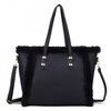 MKF Collection Liza Vegan Leather with faux fur Women’s Tote Bag by Mia K - 2 of 4