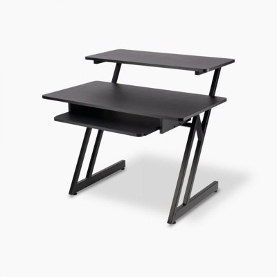 ErgoStudio Black Steel Z-Frame Workstation with Laminate Finish