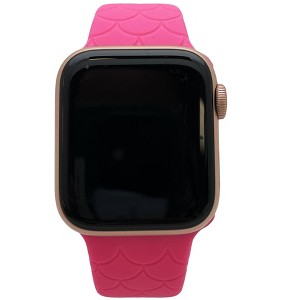 Olivia Pratt Mermaid Engraved Silicone Apple Watch Band - 1 of 4