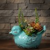 Decorative Bird Ceramic Planter – 9.25 inch by Manual Woodworkers and Weavers - 3 of 3
