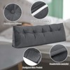 YEERSWAG Queen Size Velvet Soft Triangular Bed Wedge Pillow Back Cushion for Headboard - 3 of 4