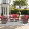 Buenhomino Outdoor Patio All-Weather Wicker Furniture Set - 4 of 4