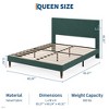 Coucheta Platform Bed Frame with Headboard, Corduroy Upholstered, Wooden Slats, No Box Spring Needed, Noise Free & Easy Assembly - 2 of 4