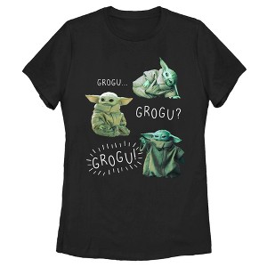 Women's Star Wars The Mandalorian The Child Grogu T-Shirt - 1 of 4