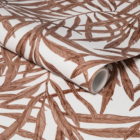 Tropical Palm Peel & Stick Wallpaper Brown - Threshold™ : Target