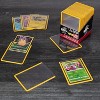 Monster Top Loaders for Trading Cards - 50, 3x4" Clear Hard Plastic Protector w Yellow Border- Compatible w Yugioh, Sports & More - 3 of 4
