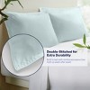 Kickoff 100% Bamboo Viscose Pillowcases Only, Hidden Zipper, Cooling Breathable, Bedding Pillow Covers for Hot Sleepers - 3 of 4