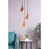 Elegant Lighting Aiken 3 Light Honey Gold Pendant - 2 of 4