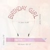 Unique Bargains Girl's Rhinestone Happy Birthday Tiara Headband with Shoulder Strap Rose Gold Tone Pink 1 Set - 4 of 4