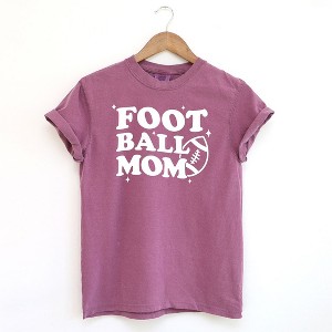 Simply Sage Market Football Mom Stars Short Sleeve Garment Dyed Tee - 1 of 2