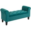 NicBex Storage Bench Button Tufted Design Upholstered Ottoman Bench with Rolled Armrests for Bedroom, Entryway - 3 of 4