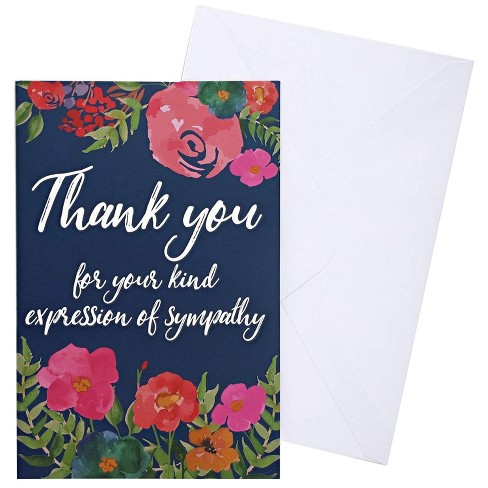 Pipilo Press Sympathy Thank You Cards With Envelopes 48 Pack Target