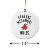 University of Central Missouri Mules Porcelain Holiday Christmas Tree Ornament - 3 of 4