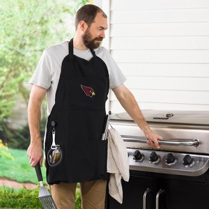Grill Apron, Black, Arizona Cardinals - 1 of 4