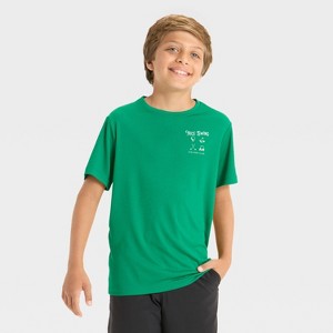 Boys' Short Sleeve Golf Graphic T-Shirt - All In Motion™ Green - 1 of 3